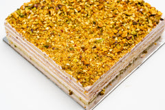 PISTACHIO AND RASPBERRY  JACONDE CAKE