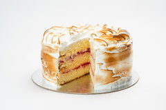 Lemon Meringue and Raspberry Cake