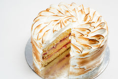 Lemon Meringue and Raspberry Cake